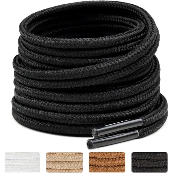 120 cm Yuvarlak Polyester Ayakkabı Bağcığı - Bot ve Spor Ayakkabılar İçin İdeal