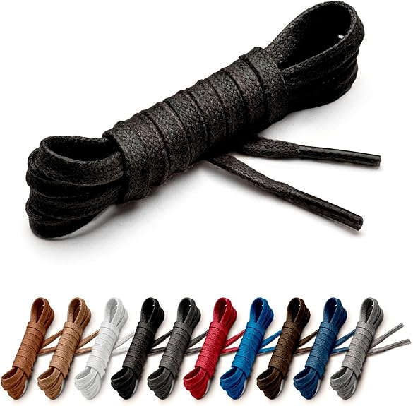 Yassı Pamuklu Mumlu Ayakkabı Bağcığı 